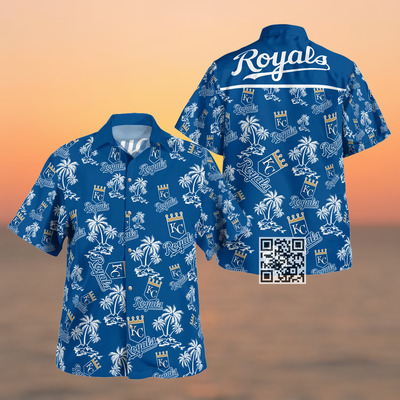 MLB Kansas City Royals Hawaiian Shirt Island Pattern MLB Kansas City Royals Hawaiian Shirt Island Pattern