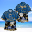 Vintage Aloha Kansas City Royals Hawaiian Shirt Practical Beach Gift