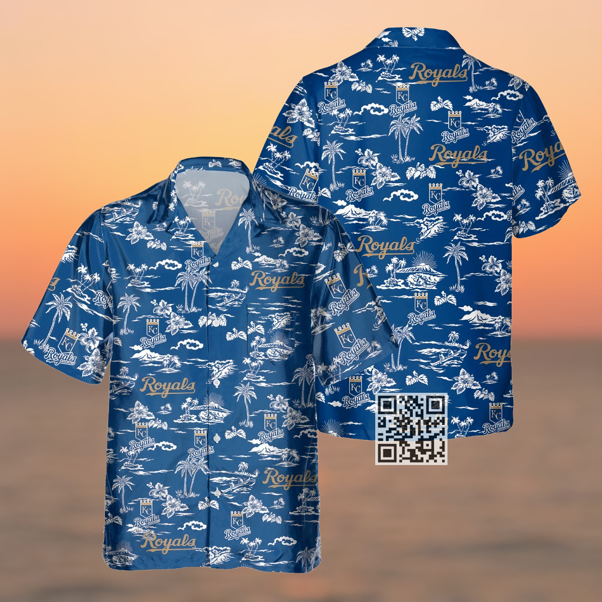 MLB Kansas City Royals Hawaiian Shirt Island Pattern Beach Lovers Gift MLB Kansas City Royals Hawaiian Shirt Island Pattern Beach Lovers Gift