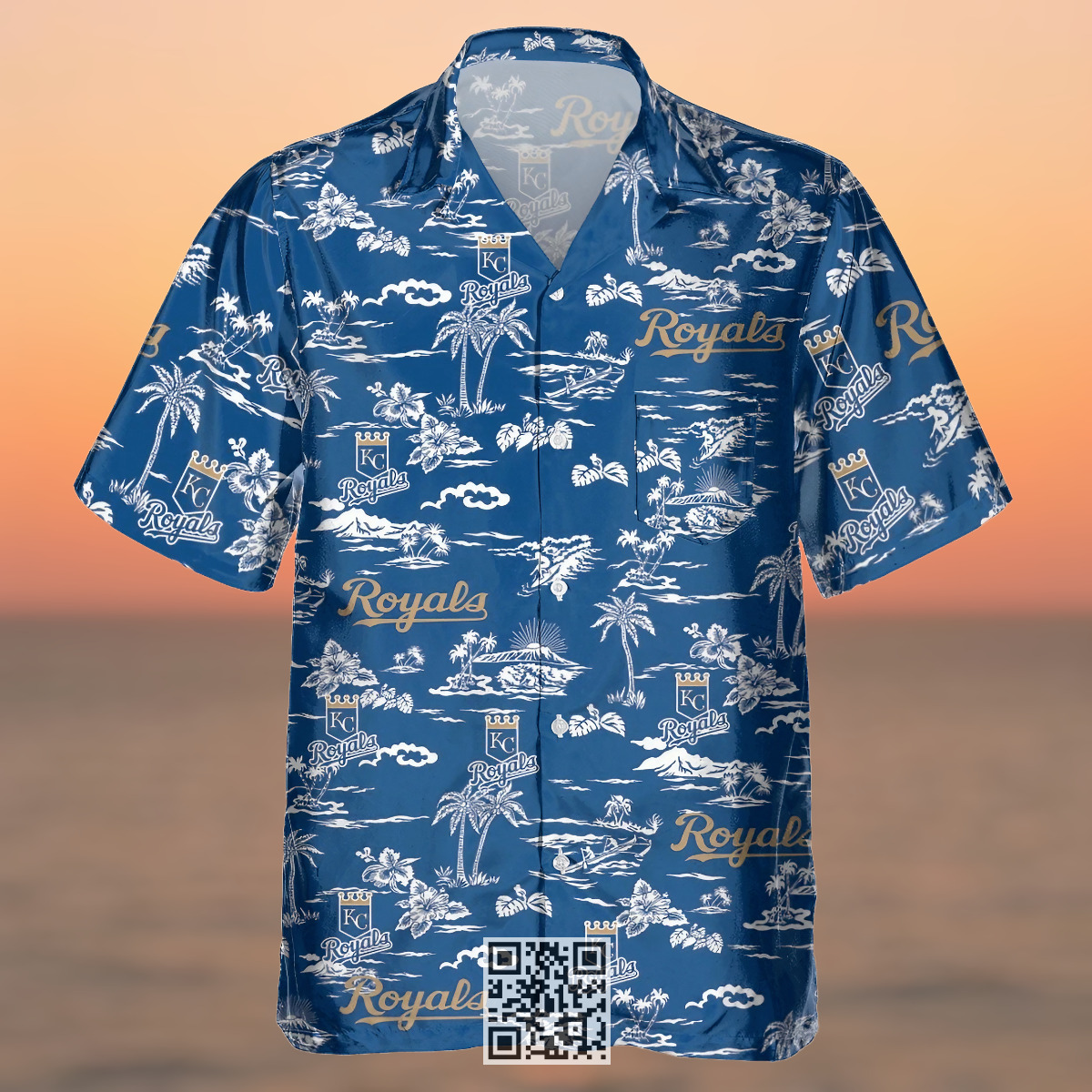 MLB Kansas City Royals Hawaiian Shirt Island Pattern Beach Lovers Gift