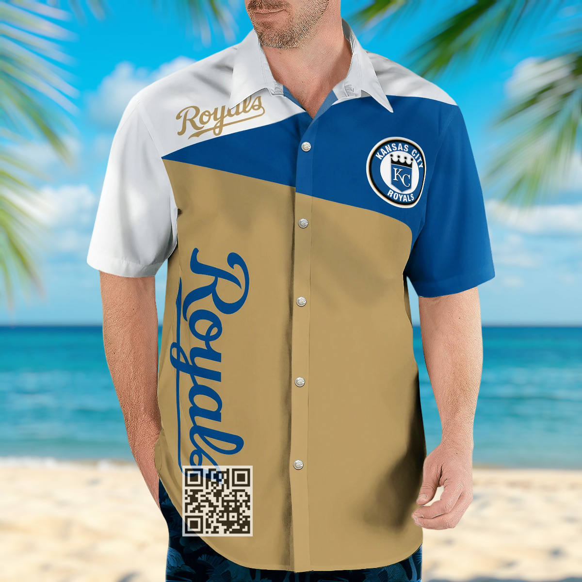 MLB Kansas City Royals Hawaiian Shirt Beach Gift For Him MLB Kansas City Royals Hawaiian Shirt Beach Gift For Him