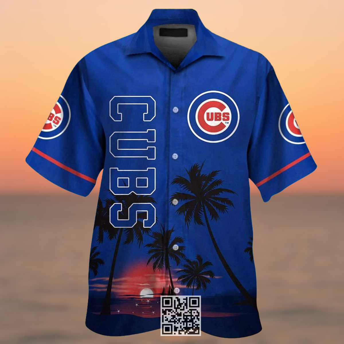 Vintage Aloha MLB Chicago Cubs Hawaiian Shirt Sunset Pattern Vintage Aloha MLB Chicago Cubs Hawaiian Shirt Sunset Pattern