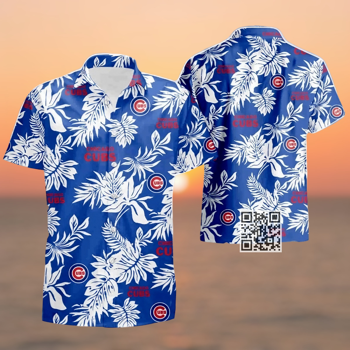 MLB Chicago Cubs Hawaiian Shirt Palm Leaves Pattern Beach Gift For Him MLB Chicago Cubs Hawaiian Shirt Palm Leaves Pattern Beach Gift For Him