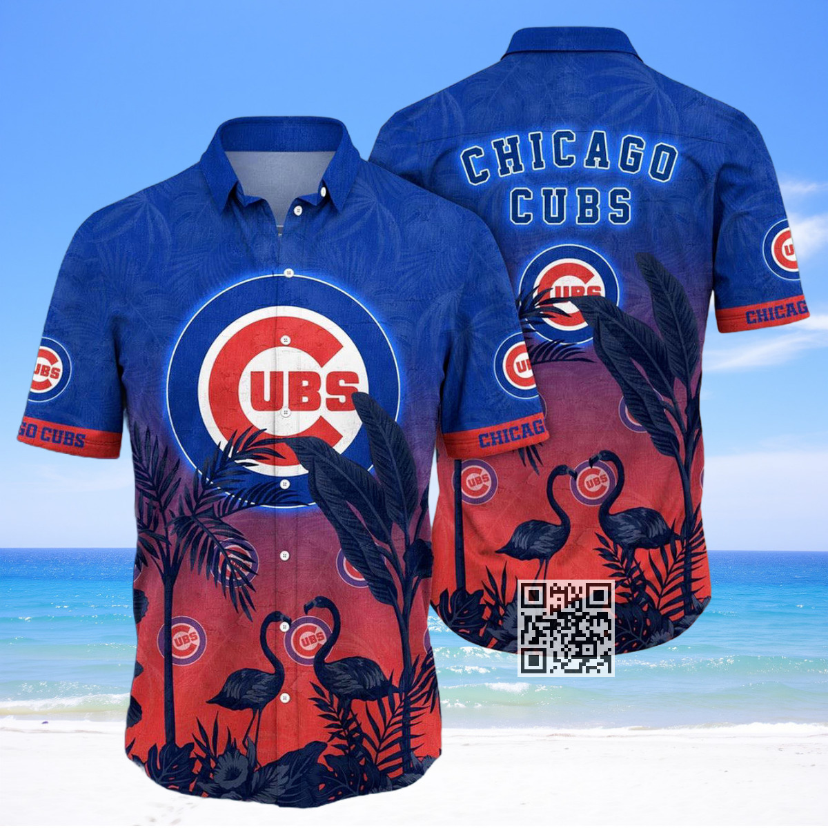 MLB Chicago Cubs Hawaiian Shirt Flamingo Pattern Best Beach Gift MLB Chicago Cubs Hawaiian Shirt Flamingo Pattern Best Beach Gift