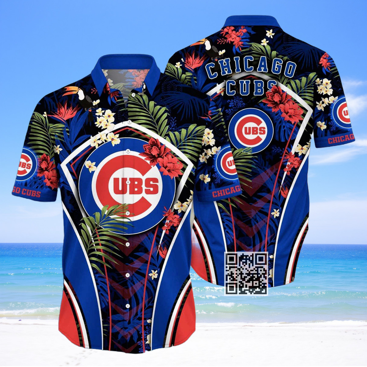 MLB Chicago Cubs Hawaiian Shirt Tropical Pattern Beach Gift For Him MLB Chicago Cubs Hawaiian Shirt Tropical Pattern Beach Gift For Him