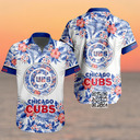 MLB Chicago Cubs Hawaiian Shirt Hibiscus Flower Pattern MLB Chicago Cubs Hawaiian Shirt Hibiscus Flower Pattern