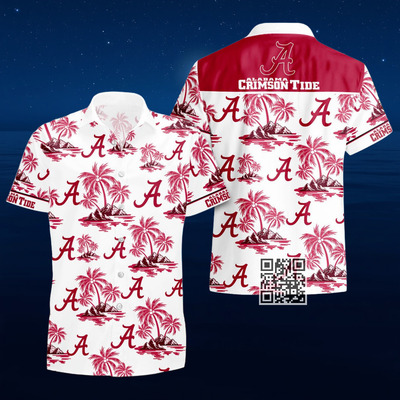 Vintage Aloha NCAA Alabama Crimson Tide Hawaiian Shirt Beach Gift For Friend
