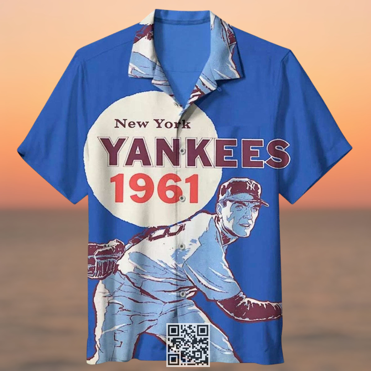 Vintage Aloha 1961 New York Yankees Hawaiian Shirt Beach Lovers Gift