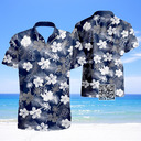 MLB New York Yankees Hawaiian Shirt Tropical Flower Pattern MLB New York Yankees Hawaiian Shirt Tropical Flower Pattern
