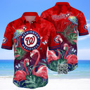 MLB Washington Nationals Hawaiian Shirt Flamingo Pattern Best Beach Gift