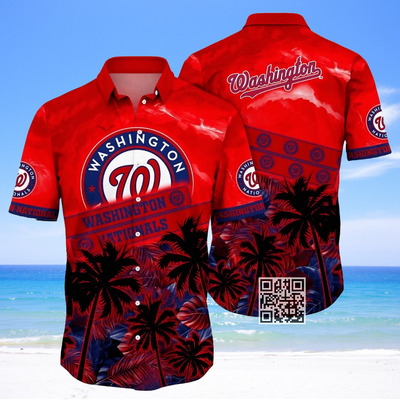 MLB Washington Nationals Hawaiian Shirt Summer Beach Gift