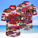 MLB Washington Nationals Hawaiian Shirt Summer Vibes Beach Lovers Gift
