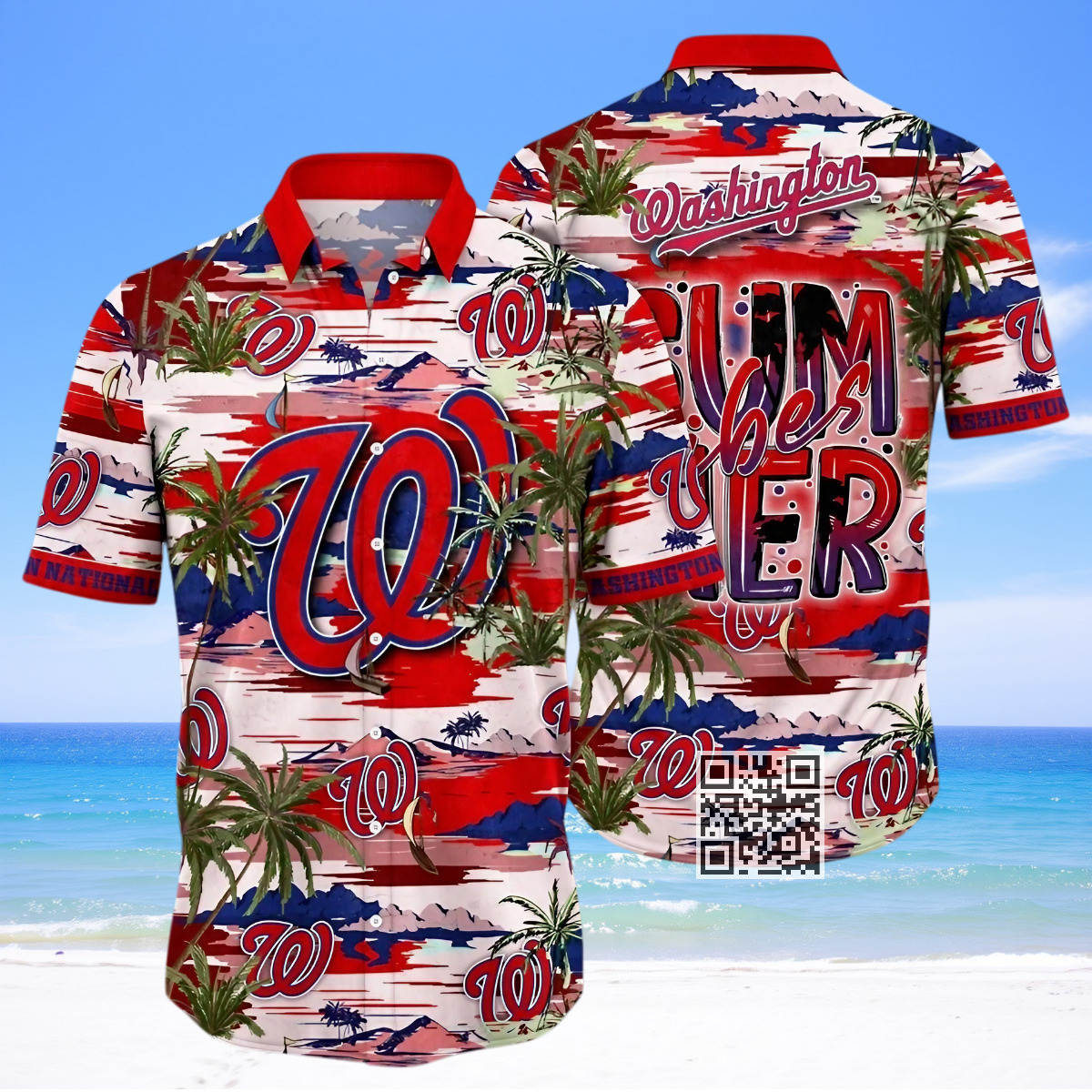 MLB Washington Nationals Hawaiian Shirt Summer Vibes Beach Lovers Gift MLB Washington Nationals Hawaiian Shirt Summer Vibes Beach Lovers Gift