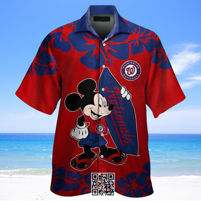 Mickey Mouse MLB Washington Nationals Hawaiian Shirt Best Beach Gift