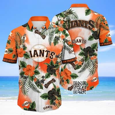 MLB San Francisco Giants Hawaiian Shirt Hibiscus Flower Pattern
