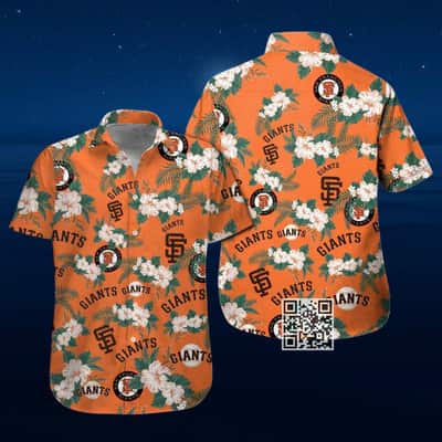 San Francisco Giants Hawaiian Shirt Hibiscus Flower Pattern Beach Lovers Gift