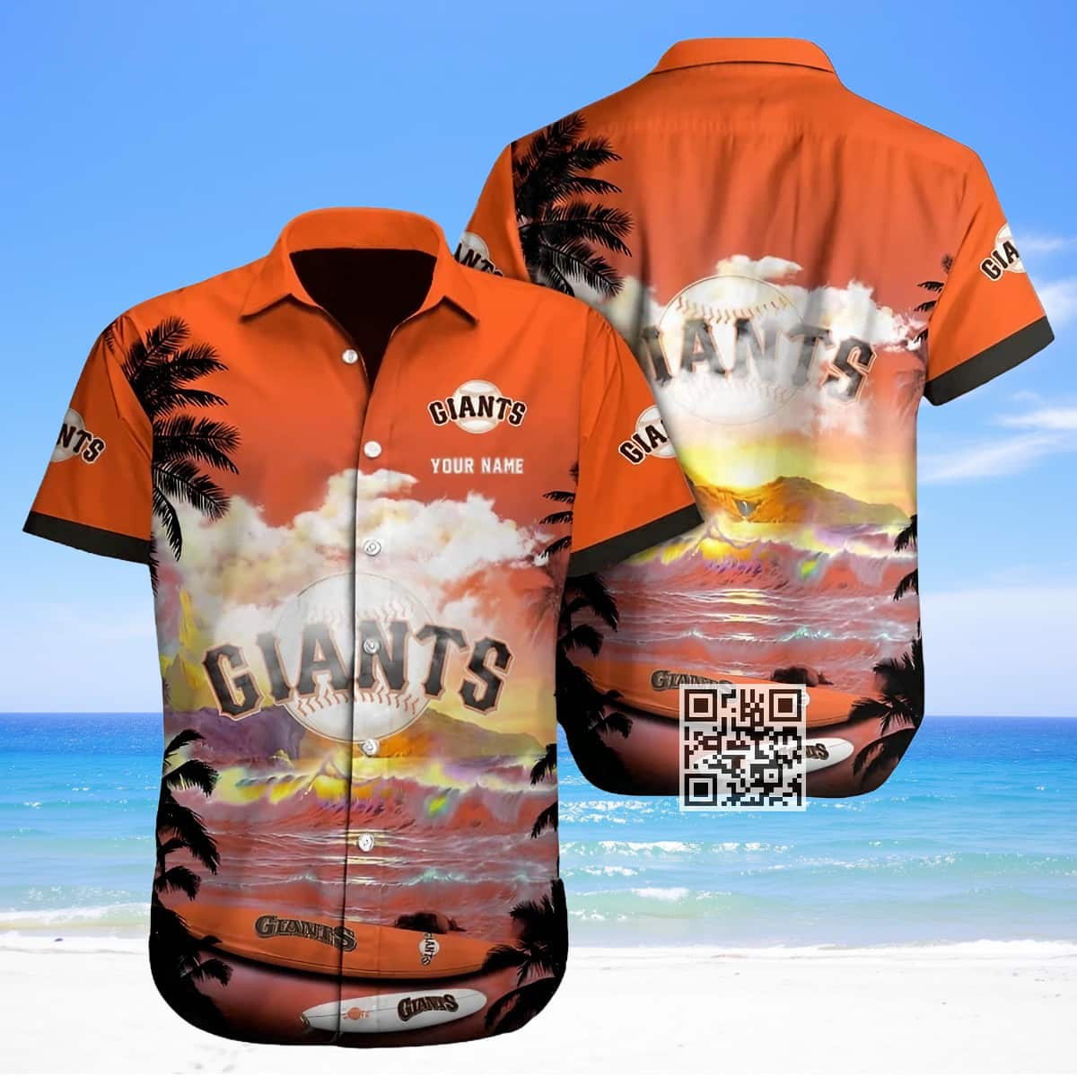 MLB San Francisco Giants Hawaiian Shirt Beach Lovers Gift Custom Name MLB San Francisco Giants Hawaiian Shirt Beach Lovers Gift Custom Name