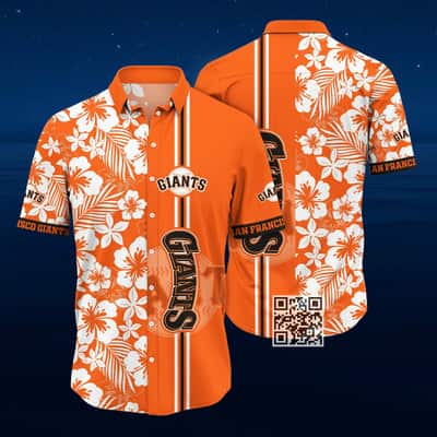 MLB San Francisco Giants Hawaiian Shirt Flower Pattern