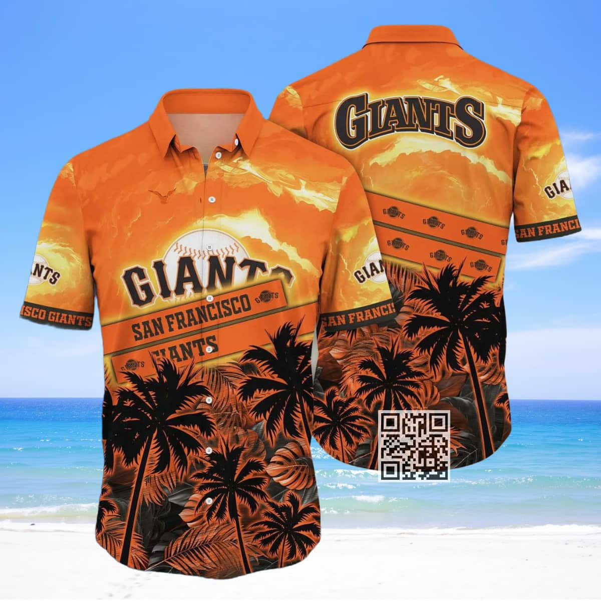 MLB San Francisco Giants Hawaiian Shirt Palm Tree Pattern Summer Beach Gift