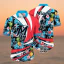 MLB Miami Marlins Hawaiian Shirt Pineapple Pattern Summer Beach Gift MLB Miami Marlins Hawaiian Shirt Pineapple Pattern Summer Beach Gift