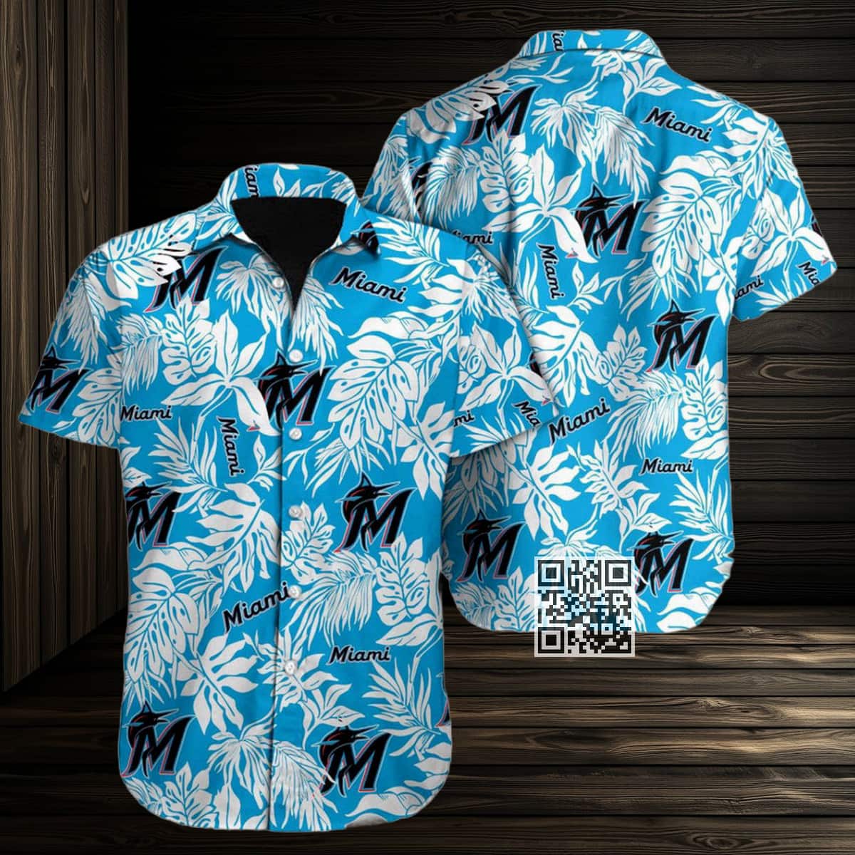 MLB Miami Marlins Hawaiian Shirt Practical Beach Gift MLB Miami Marlins Hawaiian Shirt Practical Beach Gift