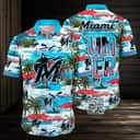 Summer Vibes MLB Miami Marlins Hawaiian Shirt Beach Lovers Gift Summer Vibes MLB Miami Marlins Hawaiian Shirt Beach Lovers Gift