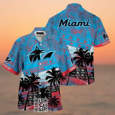 Vintage Aloha MLB Miami Marlins Hawaiian Shirt Beach Lovers Gift Vintage Aloha MLB Miami Marlins Hawaiian Shirt Beach Lovers Gift