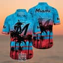 Vintage Aloha MLB Miami Marlins Hawaiian Shirt Gift For Beach Trip Vintage Aloha MLB Miami Marlins Hawaiian Shirt Gift For Beach Trip