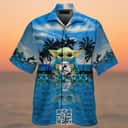 Baby Yoda Loves MLB Miami Marlins Hawaiian Shirt