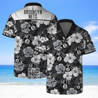 Tropical Vibes NBA Brooklyn Nets Hawaiian Shirt Hibiscus Flower Pattern