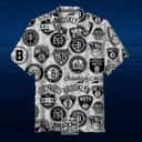 NBA Brooklyn Nets Hawaiian Shirt Iconic Logo