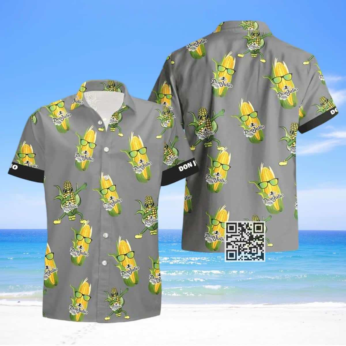 Cool Don Julio Hawaiian Shirt Corn Wearing Glasses