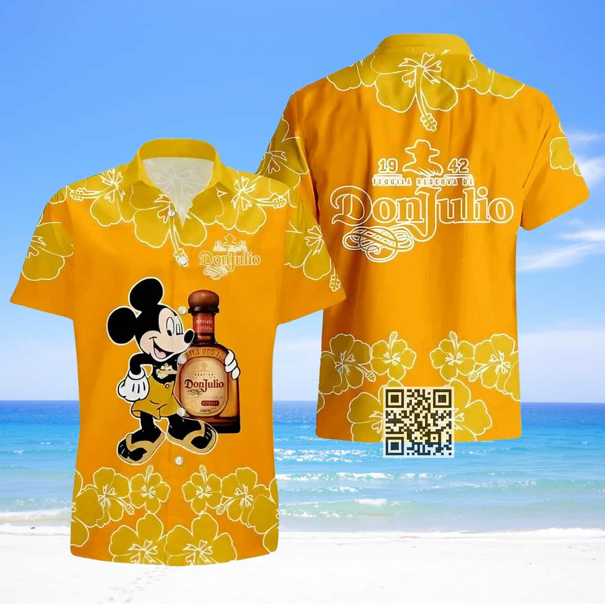 Cool Don Julio Tequila Hawaiian Shirt Mickey Mouse Hibicus Flower Cool Don Julio Tequila Hawaiian Shirt Mickey Mouse Hibicus Flower