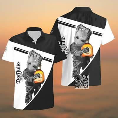 Groot Loves Don Julio Tequila Hawaiian Shirt Groot Loves Don Julio Tequila Hawaiian Shirt
