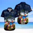 Modelo Beer Hawaiian Shirt Tropical Bird Palm Tree Pattern Modelo Beer Hawaiian Shirt Tropical Bird Palm Tree Pattern