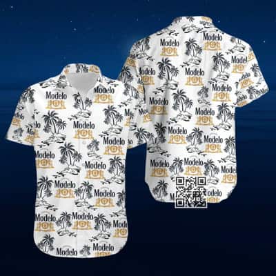 Aloha Modelo Beer Hawaiian Shirt Palm Tree Pattern Beach Lovers Gift