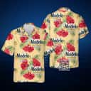 Aloha Modelo Special Beer Hawaiian Shirt Red Habicus Tropical Pattern Aloha Modelo Special Beer Hawaiian Shirt Red Habicus Tropical Pattern