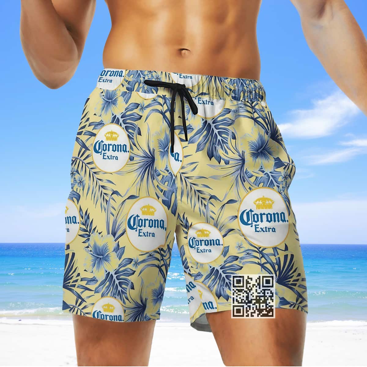 Corona Extra Beer Hawaiian Shirt Palm Leaves Pattern Best Beach Gift
