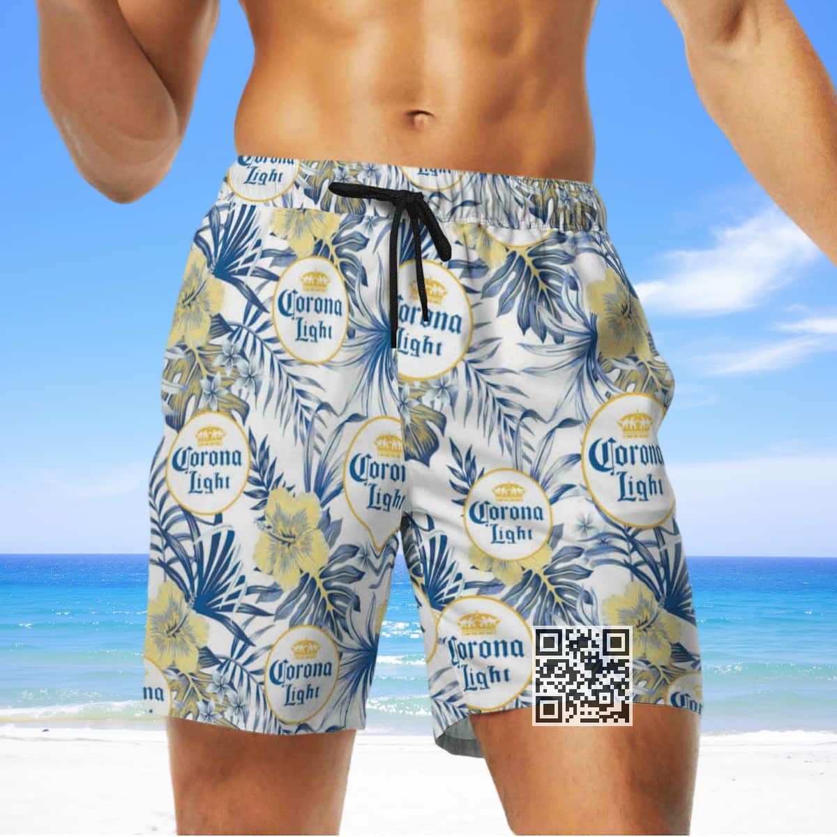 Floral Corona Light Beer Hawaiian Shirt Hibiscus Flower Pattern