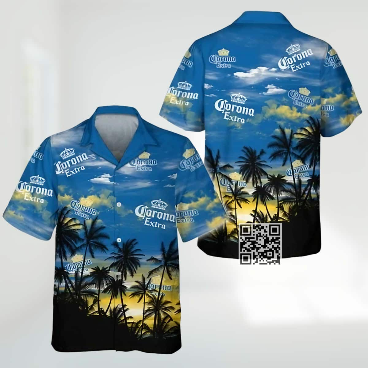 Corona Extra Beer Hawaiian Shirt Tropical Sunset Corona Extra Beer Hawaiian Shirt Tropical Sunset