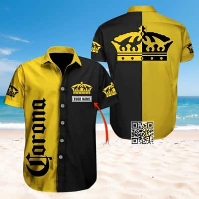 Personalized Multicolor Corona Extra Beer Hawaiian Shirt Custom Name