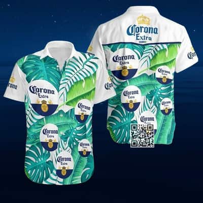 Aloha Corona Extra Beer Hawaiian Shirt Leaf Pattern Aloha Corona Extra Beer Hawaiian Shirt Leaf Pattern