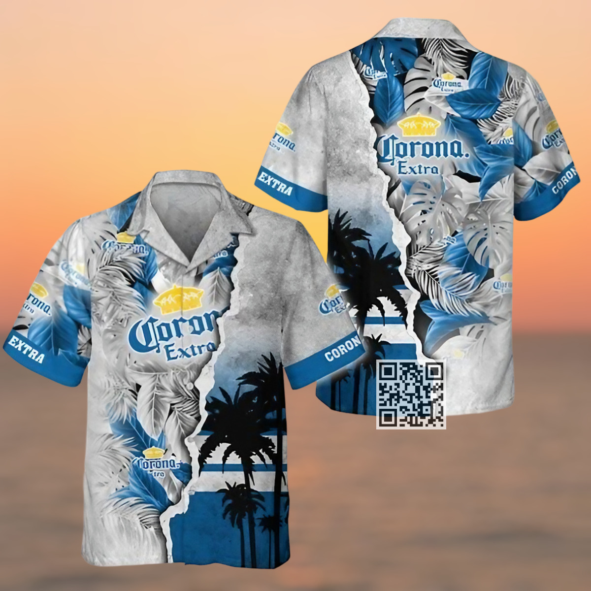 Vintage Aloha Corona Extra Beer Hawaiian Shirt Tropical Torn Paper Vintage Aloha Corona Extra Beer Hawaiian Shirt Tropical Torn Paper