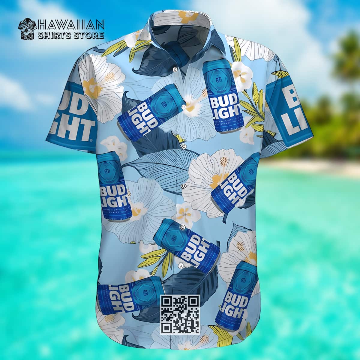 Bud Light Floral Hawaiian Shirt Gift For Beer Lovers Bud Light Floral Hawaiian Shirt Gift For Beer Lovers