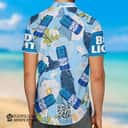 Bud Light Floral Hawaiian Shirt Gift For Beer Lovers Bud Light Floral Hawaiian Shirt Gift For Beer Lovers