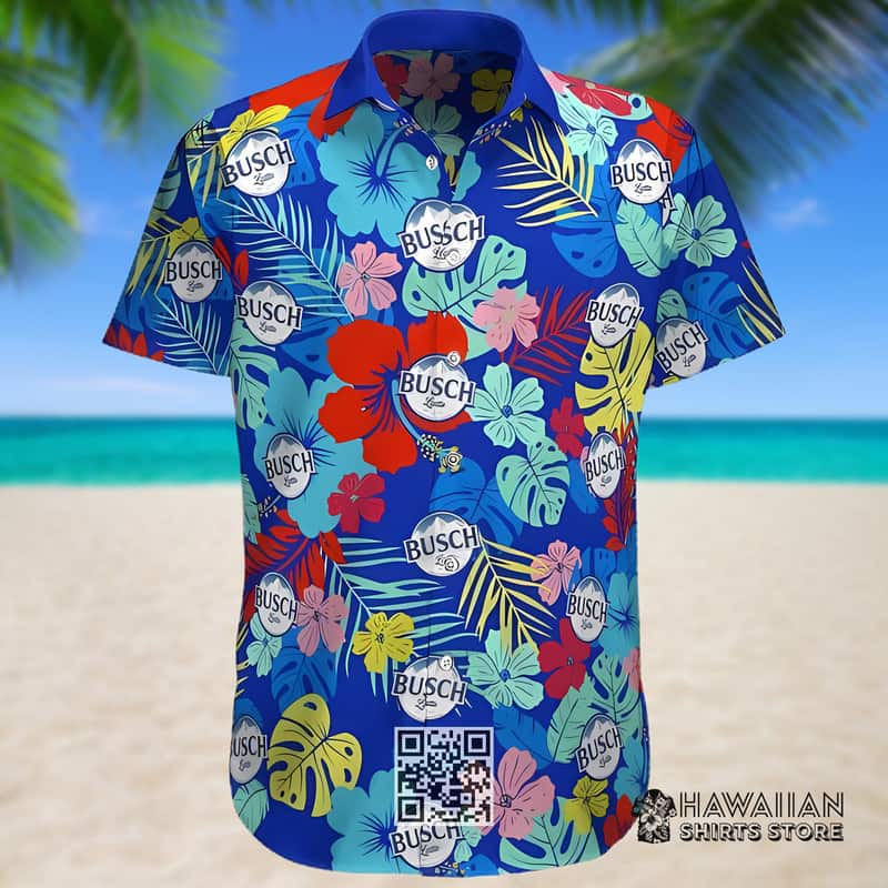 Busch Latte Beer Hawaiian Shirt Floral Pattern Beach Lovers Gift Busch Latte Beer Hawaiian Shirt Floral Pattern Beach Lovers Gift