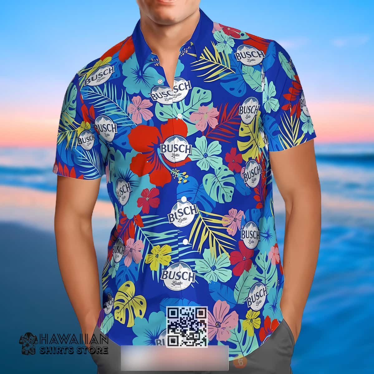Busch Latte Beer Hawaiian Shirt Floral Pattern Beach Lovers Gift Busch Latte Beer Hawaiian Shirt Floral Pattern Beach Lovers Gift