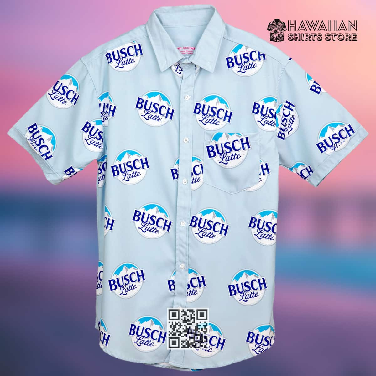 Busch Latte Logo Hawaiian Shirt Gift For Beer Drinkers