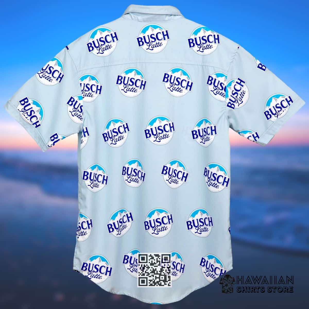 Busch Latte Logo Hawaiian Shirt Gift For Beer Drinkers Busch Latte Logo Hawaiian Shirt Gift For Beer Drinkers