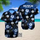 Busch Light Hawaiian Shirt Hibiscus Flowers Pattern Gift For Beer Lovers Busch Light Hawaiian Shirt Hibiscus Flowers Pattern Gift For Beer Lovers